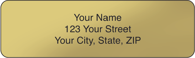 Gold Rolled Address Labels Set of 250