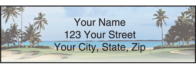 Golf Escapes Address Labels Set of 210