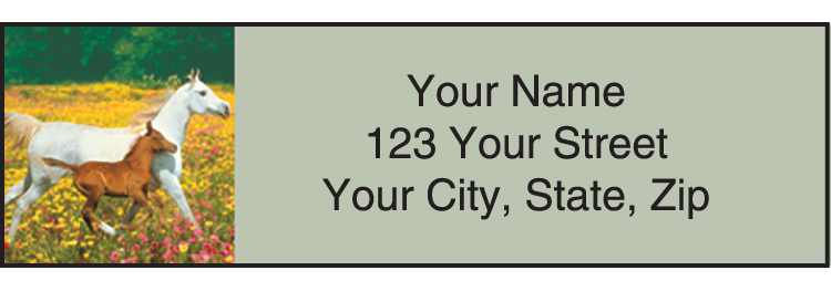 Horse Play Address Labels Set of 210