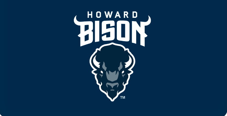 Howard University Bison Logo Checkbook Cover