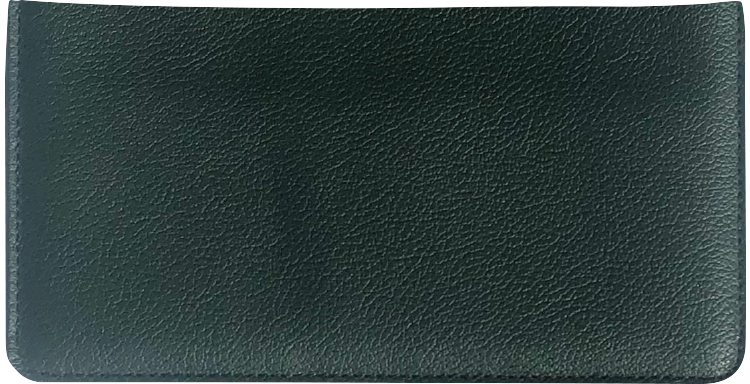 Hunter Green Checkbook Cover w/Con