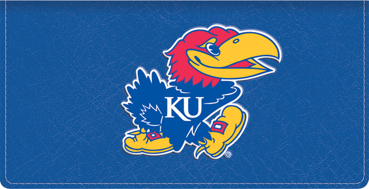 Our fabric Kansas Checkbook Cover showcases your school pride.