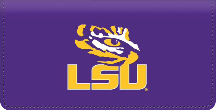 LSU Fabric Checkbook Cover