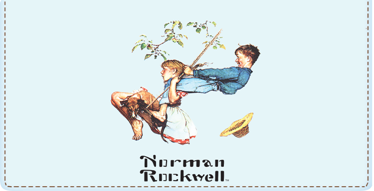 Norman Rockwell Checkbook Cover