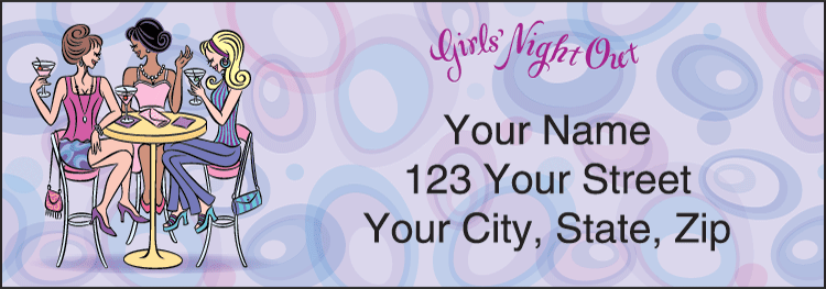 Pampered Girls Address Labels Set of 200