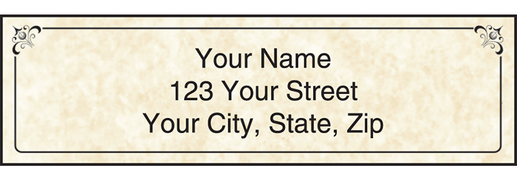 Parchment Address Labels Set of 210