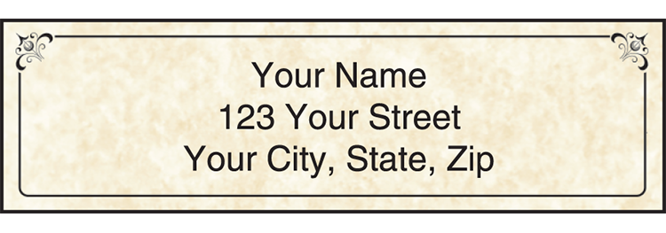 Parchment Address Labels Set of 200