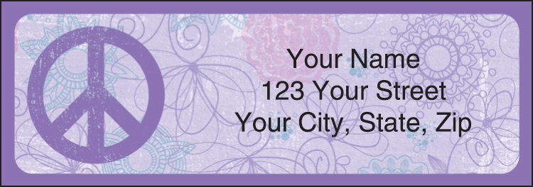 Peace Address Labels Set of 200