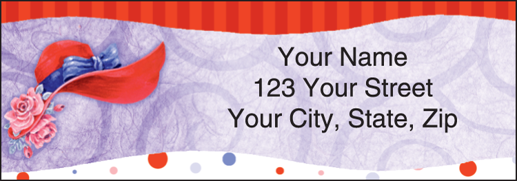 Red Hat Revue Address Labels Set of 210