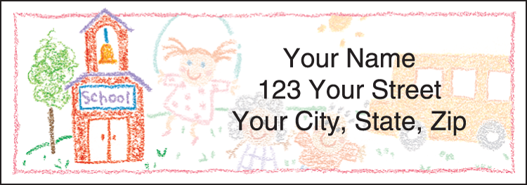 School Memories Address Labels