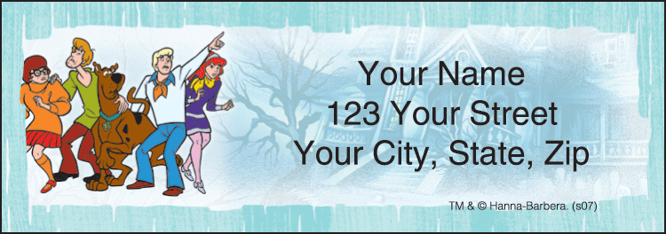 Scooby Doo Mystery Inc Address Labels Set of 210