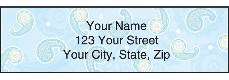 Simply Paisley Address Labels Set of 210