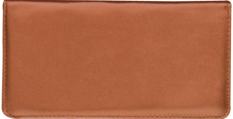 Tan Checkbook Cover