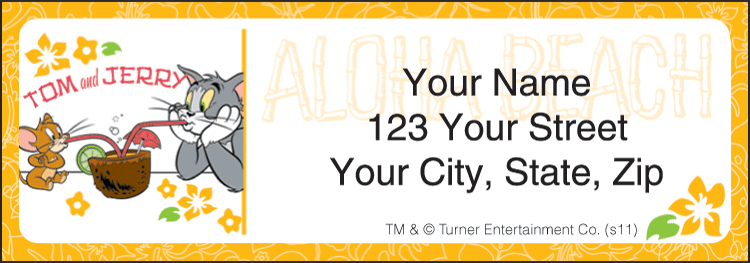 Tom Jerry Address Labels Set of 210