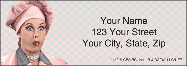 Vintage Lucy Address Labels - Set of 210