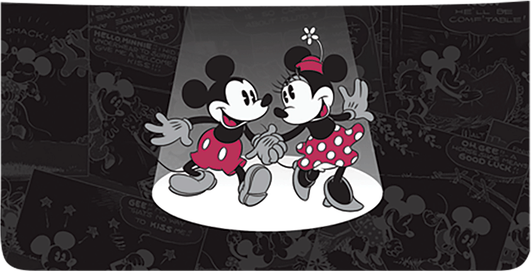 Vintage Mickey & Minnie Checkbook Cover