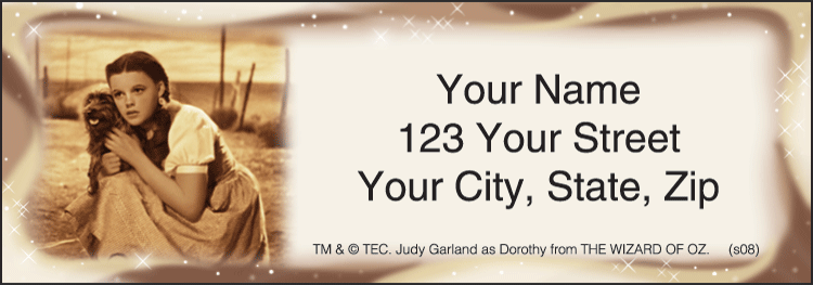 The Wizard of Oz Address Labels Set of 200