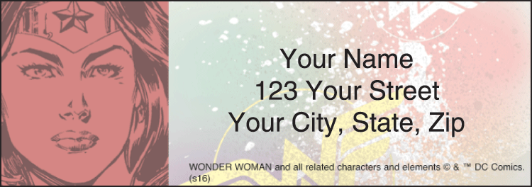 Wonder Woman Address Labels Set of 210