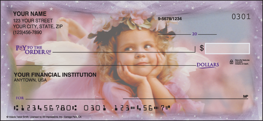 Angel Faces Religious Personal Checks 1 Box Duplicates