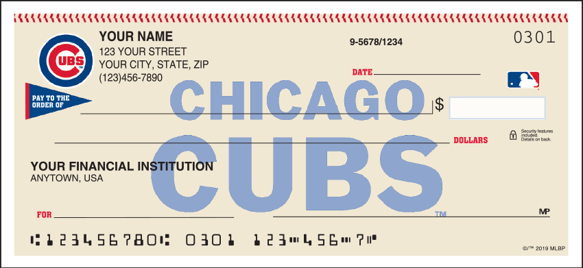 Chicago Cubs Checks