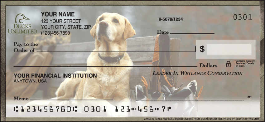 Ducks Unlimited Charitable Personal Checks - 1 Box - Singles