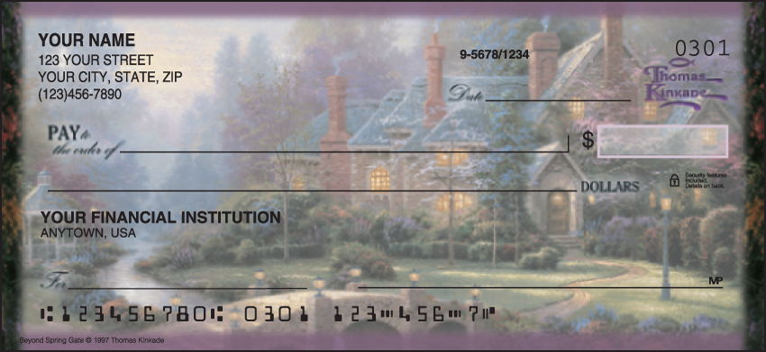 Quiet Escapes by Thomas Kinkade Scenic Personal Checks - 1 Box - Duplicates