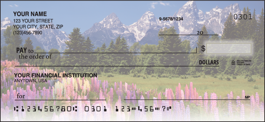 Natures Majesty Scenic Personal Checks - 1 Box - Duplicates