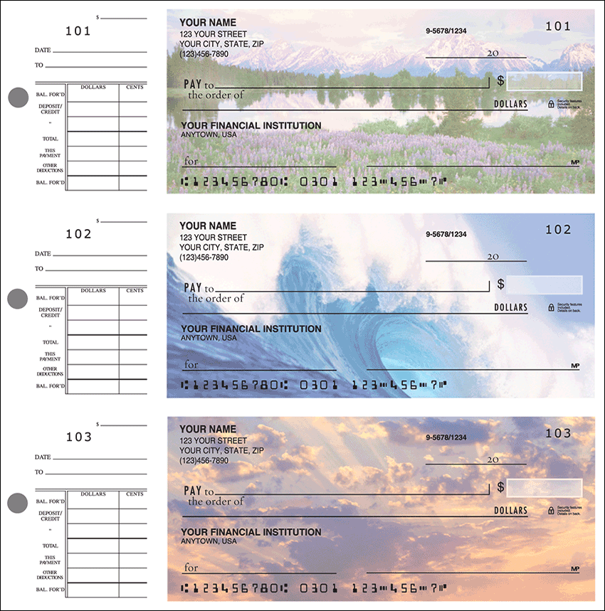 Nature&#039;s Majesty Scenic Checks - 1 Box - Singles