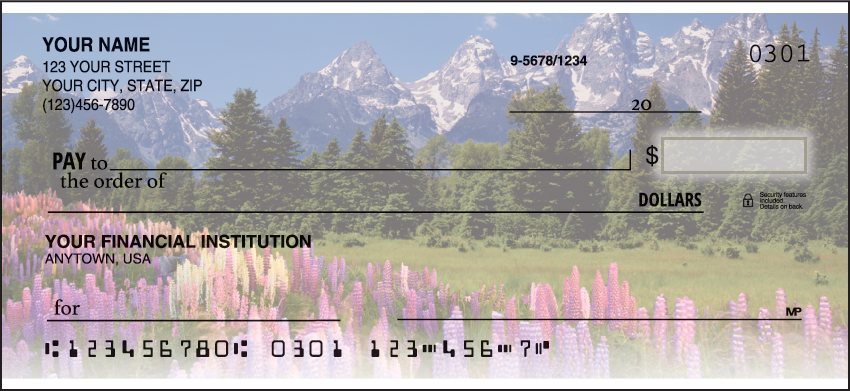 Natures Majesty Scenic Personal Checks - 1 Box - Singles