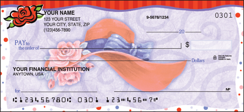 Red Hat Revue Inspirational Personal Checks - 1 Box - Duplicates