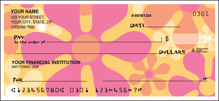 Retro Graphics Personal Checks - 1 Box - Duplicates