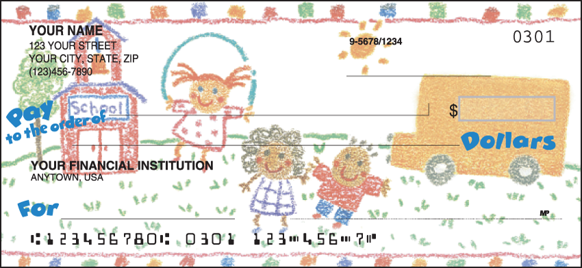 School Memories Cute Personal Checks - 1 Box - Duplicates