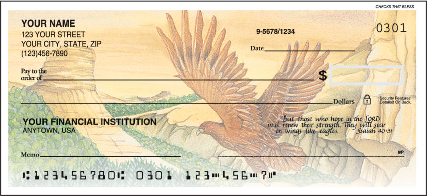 Watercolor Blessings Personal Checks -100 Checks (1 Box)