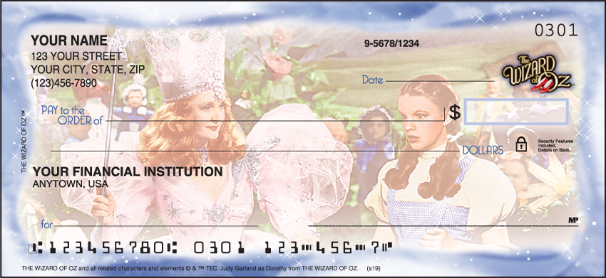 wizard of oz checkbook cover